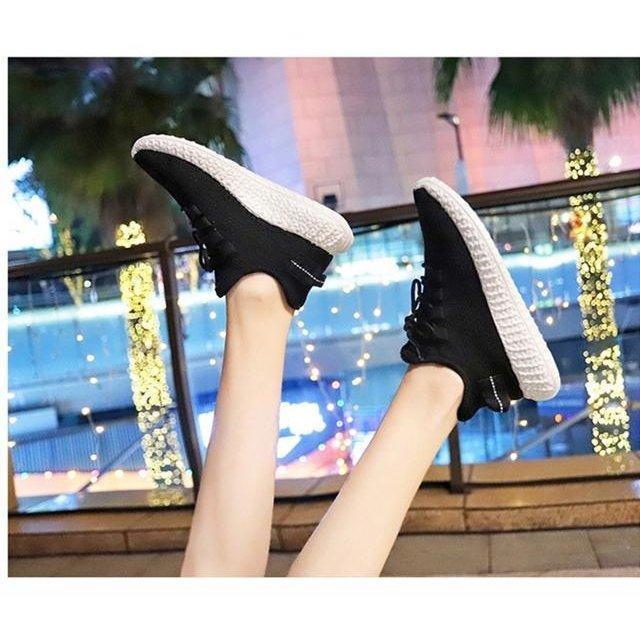 レディースファッション スニーカー  厚底 フラット ランニングシューズ カジュアル おしゃれ 通気性 メッシュ 柔らかい シンプル かっこいい スニーカー | ブランド登録なし | 04