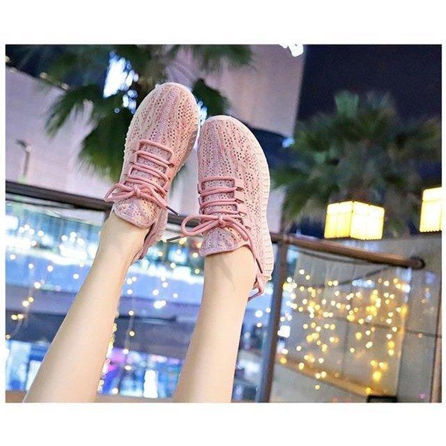 レディースファッション スニーカー  厚底 フラット ランニングシューズ カジュアル おしゃれ 通気性 メッシュ 柔らかい シンプル かっこいい スニーカー | ブランド登録なし | 08