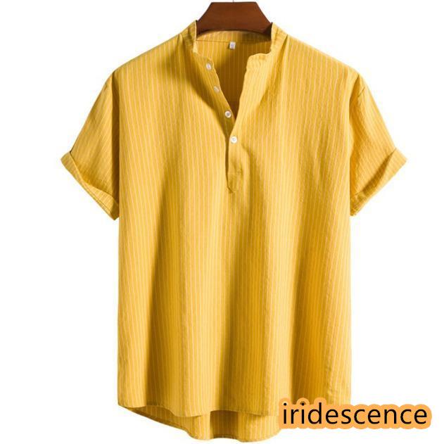 ポロシャツ メンズ 半袖 スポーツ ストライプ 立ち襟 トップス 麻 無地 シンプル アメカジ 綿 ビジネス 夏 カジュアル ゆったり | ブランド登録なし | 13