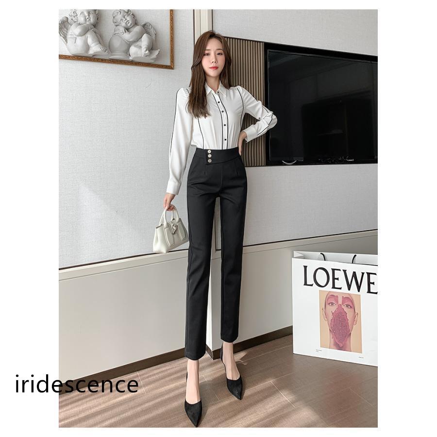 【美品】　PLST　パンツスーツ　オフィスカジュアル　ノーカラー　スラックス　黒 PLST(プラステ)公式 | スーツ(レディース)