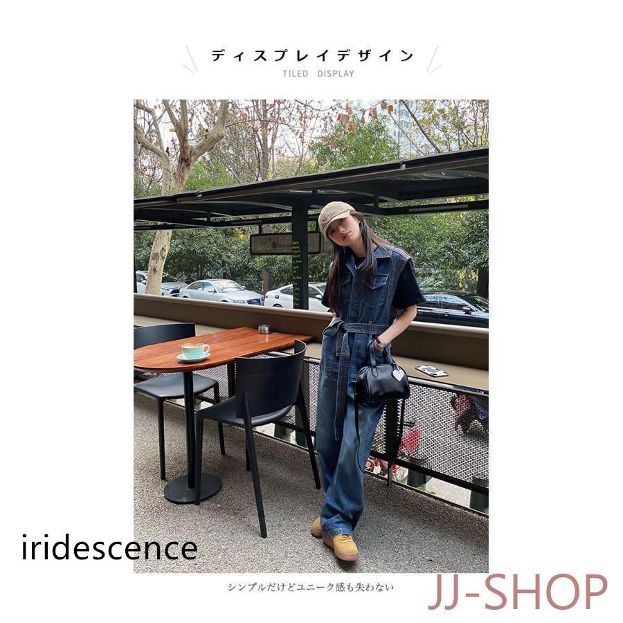 オーバーオール デニム レディース ノースリーブ つなぎ 長