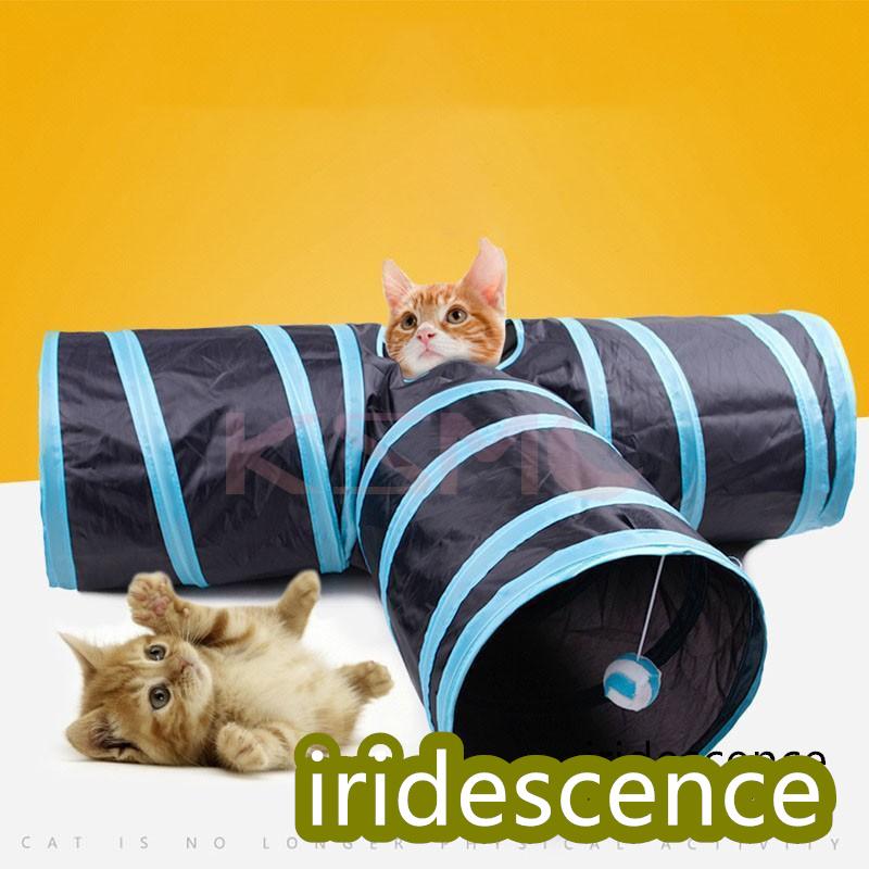猫 トンネル おもちゃ 猫 キャットトンネル 猫じゃらし付き 折り畳み可 軽量 ペット玩具 3通 | ブランド登録なし