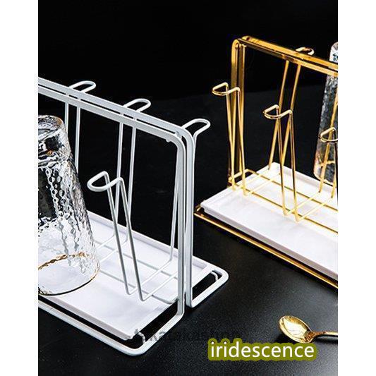 日用雑貨 キッチン雑貨 キッチン用品 グラススタンド カップスタンド 水切りラック スタイリッシュ シンプル 便利グッズ ホワイト ゴールドハイセンス | ブランド登録なし | 03