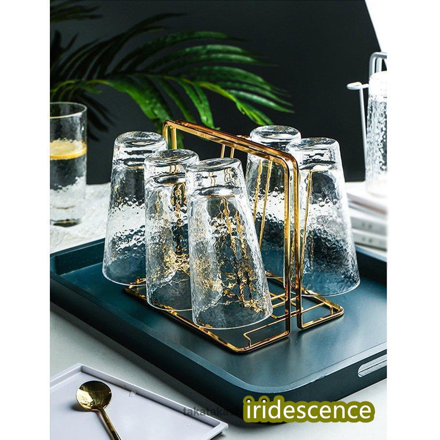 日用雑貨 キッチン雑貨 キッチン用品 グラススタンド カップスタンド 水切りラック スタイリッシュ シンプル 便利グッズ ホワイト ゴールドハイセンス | ブランド登録なし | 09