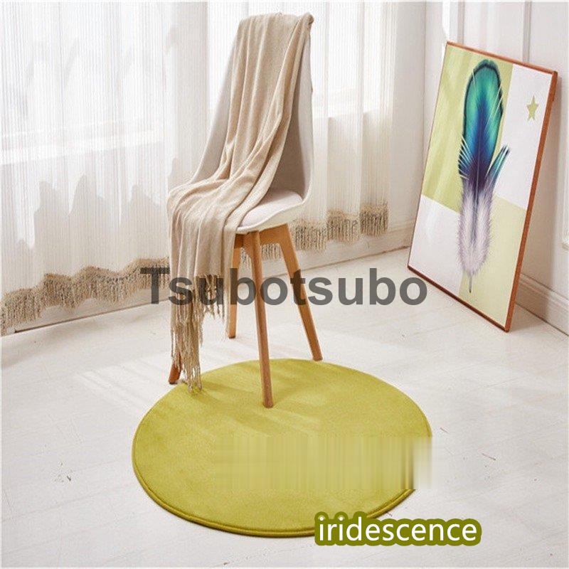 ラグ カーペット 直径200cm ラグマット オールシーズン おしゃれ 洗える 滑り止め 無地 サークル形 | ブランド登録なし | 03