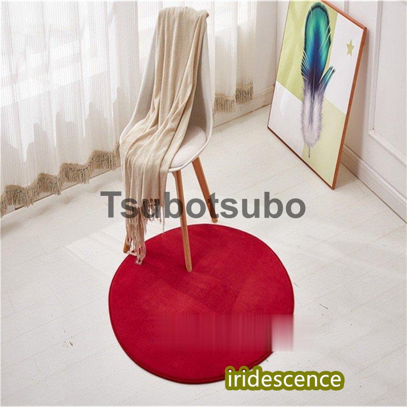 ラグ カーペット 直径200cm ラグマット オールシーズン おしゃれ 洗える 滑り止め 無地 サークル形 | ブランド登録なし | 04