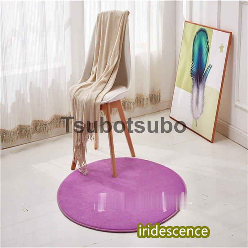 ラグ カーペット 直径200cm ラグマット オールシーズン おしゃれ 洗える 滑り止め 無地 サークル形 | ブランド登録なし | 05