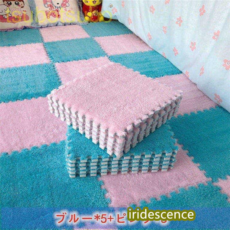 ジョイントマット 赤ちゃん ベビー マット 防音 抗菌 安全 床暖房対応 子供 大判  北欧 掃除 プレイマット フロアマット キッズラグ 30*30cm 10枚セット | ブランド登録なし | 13