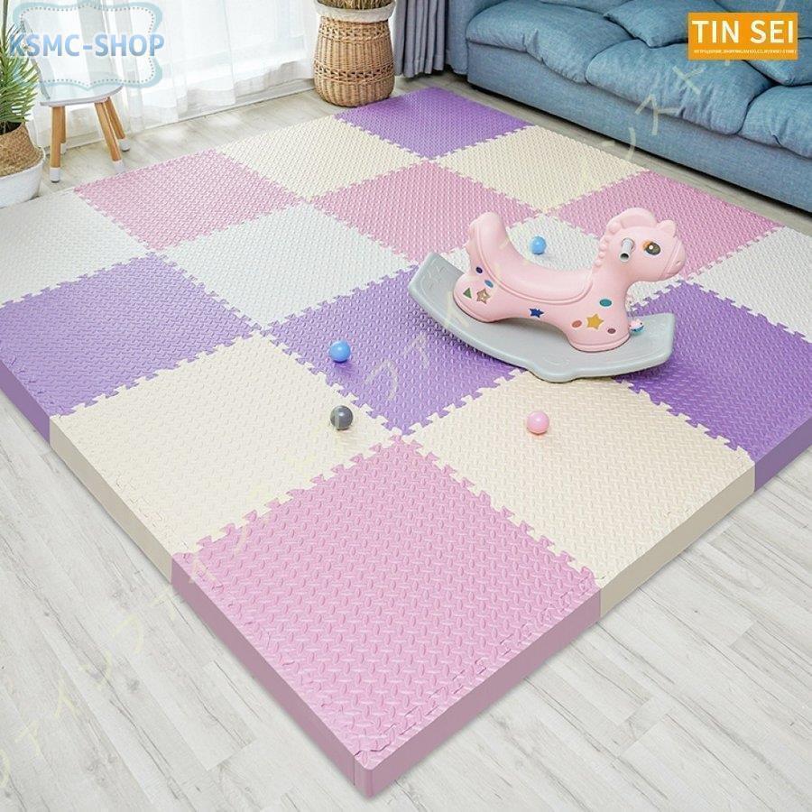 みー_防音マット 32枚 IRIS OHYAMA ジョイントマット 30cm 厚手 2cm 2畳 36枚 プレイ