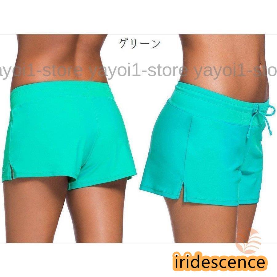 スイムパンツ ラッシュガード ボトムス 水着 レディース 海パン 海水パンツ サーフパンツ ビーチパンツ 無地 トランクス 短パン スイムウェア スイ | ブランド登録なし | 16