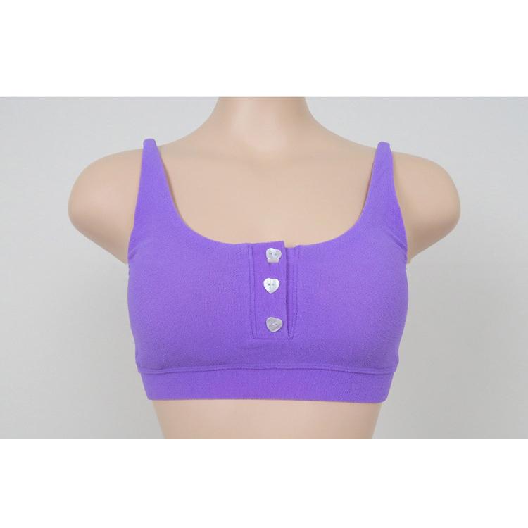 ビスチェビキニ レディース ユニークなニットソー素材 フロントボタン 無地 黒  シンプル 水着 セパレート 上 | ブランド登録なし | 13