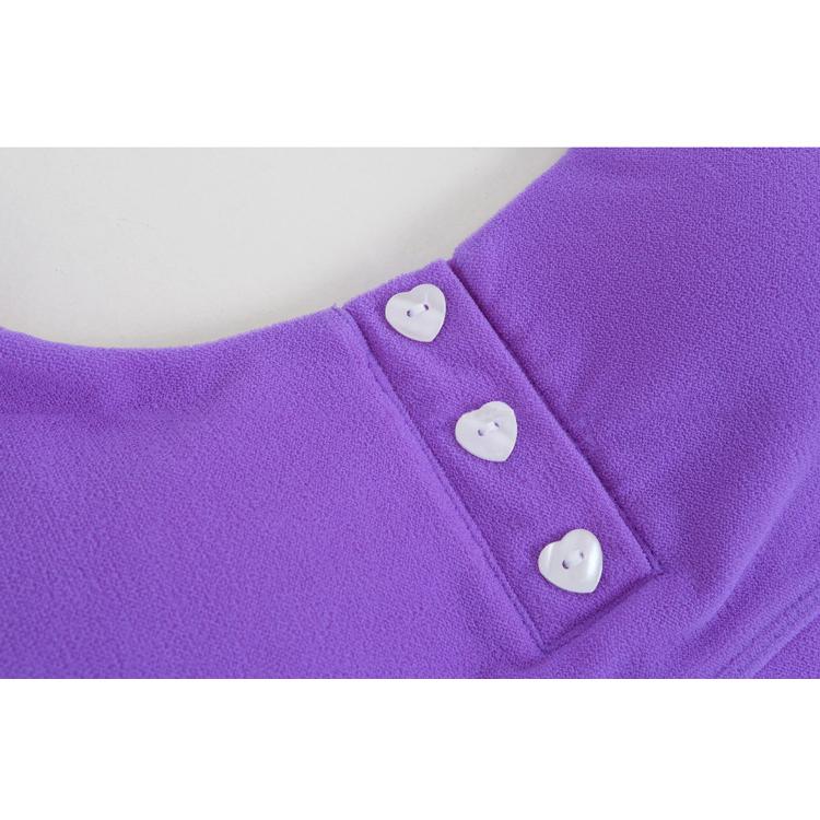 ビスチェビキニ レディース ユニークなニットソー素材 フロントボタン 無地 黒  シンプル 水着 セパレート 上 | ブランド登録なし | 15