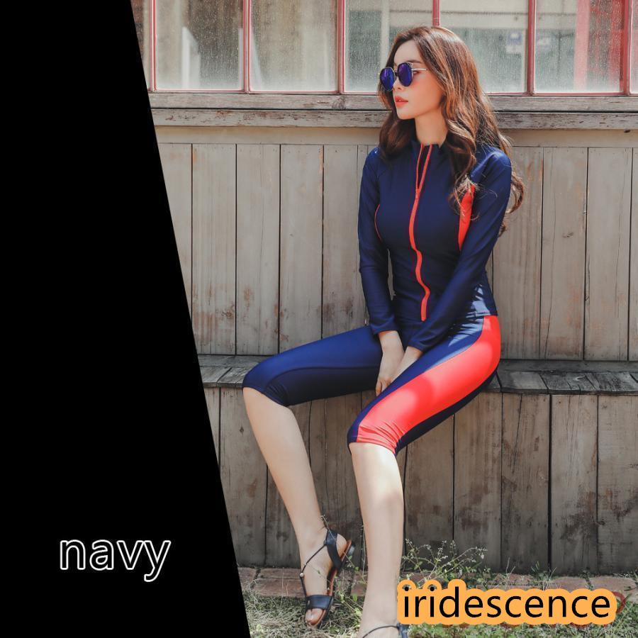 フィットネス水着 レディース セパレートラッシュガード 水着 2点セット女性水着 体型カバー 半袖水着 フィットネス 競泳水着 スイムウェア 競泳用 | ブランド登録なし | 06