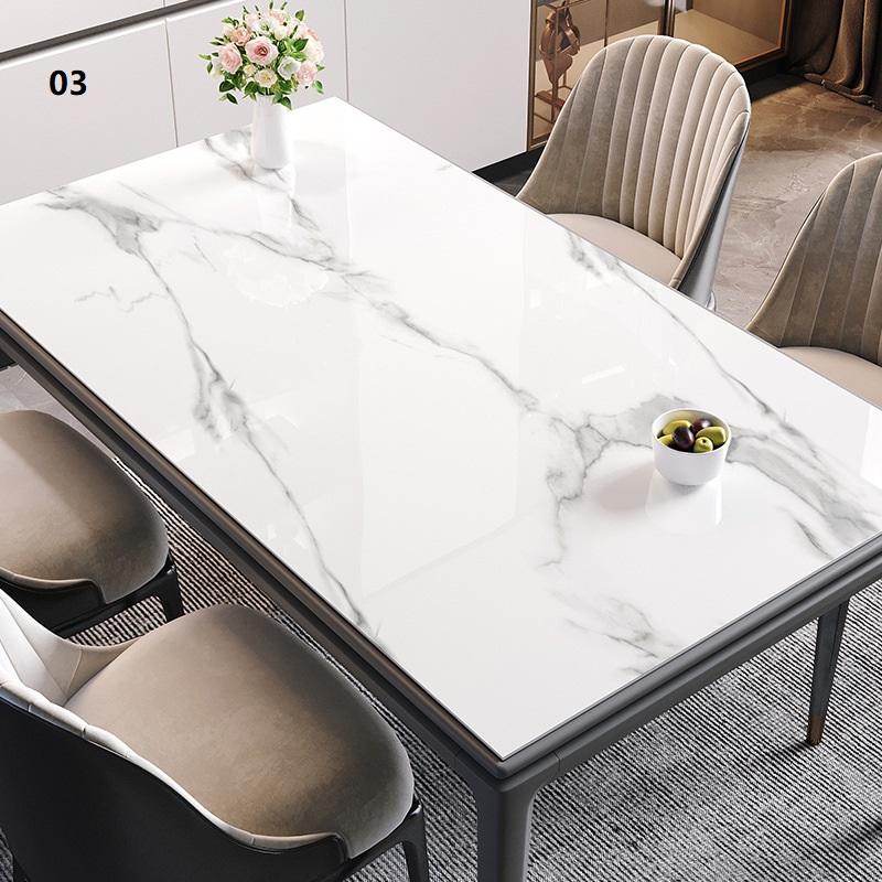 テーブルクロス 大理石調 レザーのような見た目 PVC おしゃれ