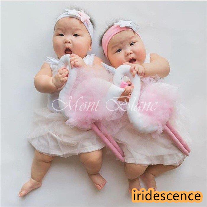 スワン/ベビークッション/レース付き/白鳥/ぬいぐるみ/赤ちゃん/北欧