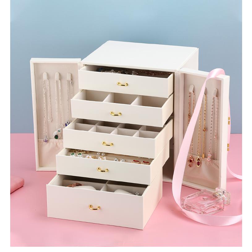 ジュエリーボックス 大容量 アクセサリー 収納 ピアス ネックレス 指輪