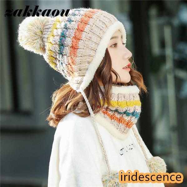 帽子 レディース ニット帽 裏起毛 秋冬 小顔 2点セット ネックウォーマー オシャレ 民族風セットアップ アウトドア 目 あったか 防寒 | ブランド登録なし | 08