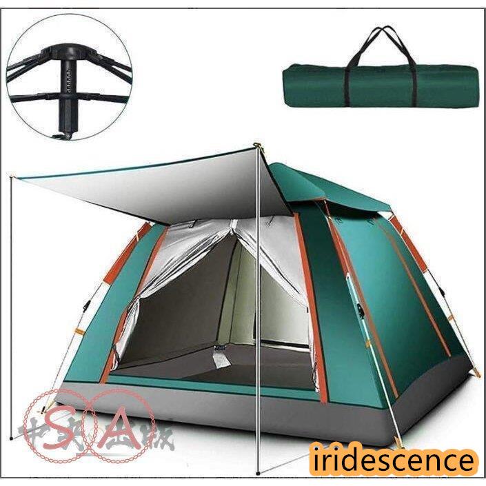 テント3-4人用ワンタッチテントUVカットコーティング採用キャンプ : sf  