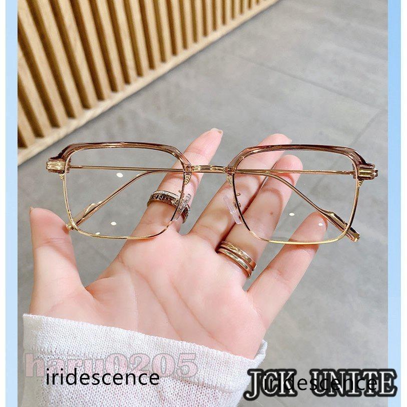 伊達メガネ ブルーライトカットメガネ 度なし メタル 超軽量 UV400 メガネ 伊達メガネ ブルーライトカット PCメガネ 軽量 クリア 度