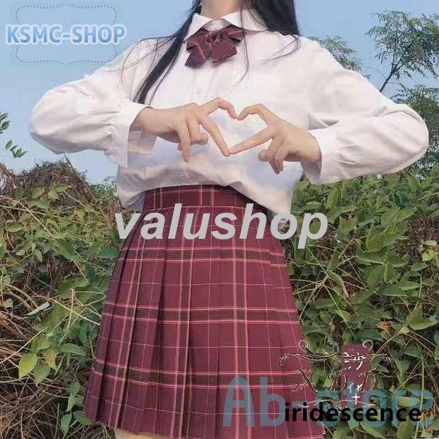 制服 セーラー服  チェック柄 グリーン セット 学生制服 長袖 リボン 大きいサイズ 入学式 卒業式｜iridescence｜20