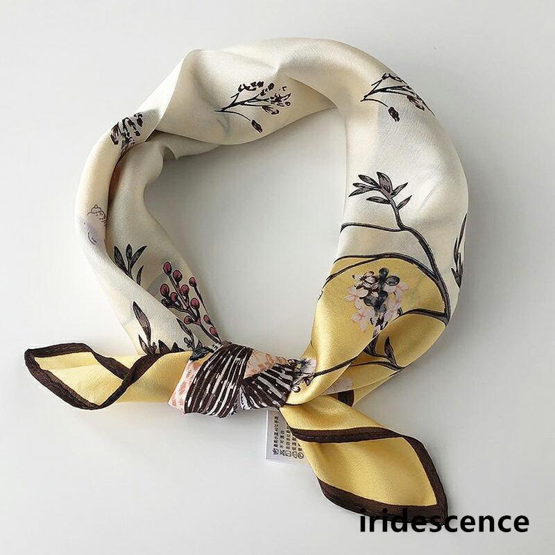 スカーフ シルクスカーフ シルク レディース 正方形 大判 レトロ