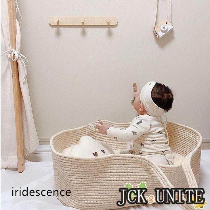 ベビーベッド ベビーかご ベビー 新生児 赤ちゃん 出産お祝い 転落防止 ベビー用寝具 ベッド コットン 安心快適 インベッド 丸洗いok 百日祝い 記念写真 | ブランド登録なし | 01