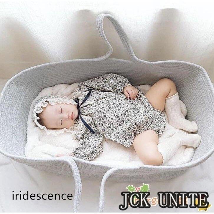 ベビーベッド ベビーかご ベビー 新生児 赤ちゃん 出産お祝い 転落防止 ベビー用寝具 ベッド コットン 安心快適 インベッド 丸洗いok 百日祝い 記念写真 | ブランド登録なし | 05