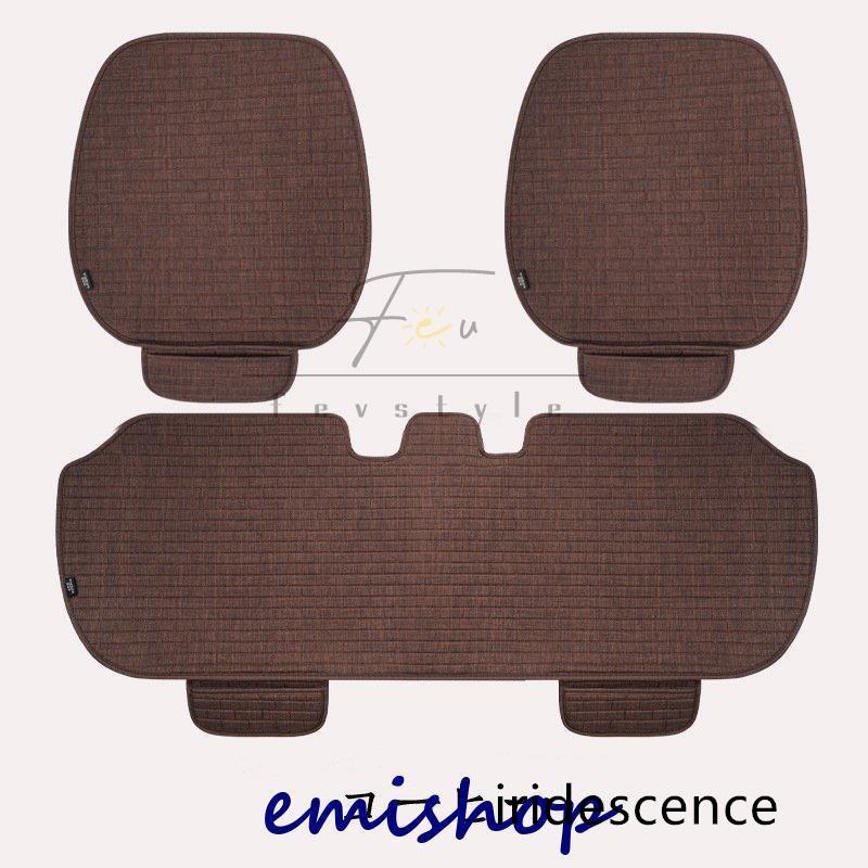 車用 座布団 クッション 亜麻 カークッション 車座布団 3点セット シートカバーシート 車イスクッション シンプル 運転席 助手席 後部座席 通気性 車用品 | ブランド登録なし | 15