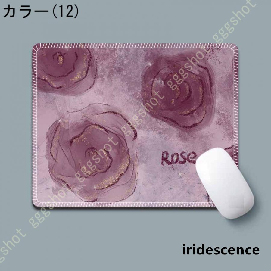 マウスパッド バラ柄 長方型 個性的 おしゃれ 柔軟 かわいい ゲーミングまうすぱっど PC ノートパソコン オフィス用 裁縫エッジ付き ほつれ防止 | ブランド登録なし | 12