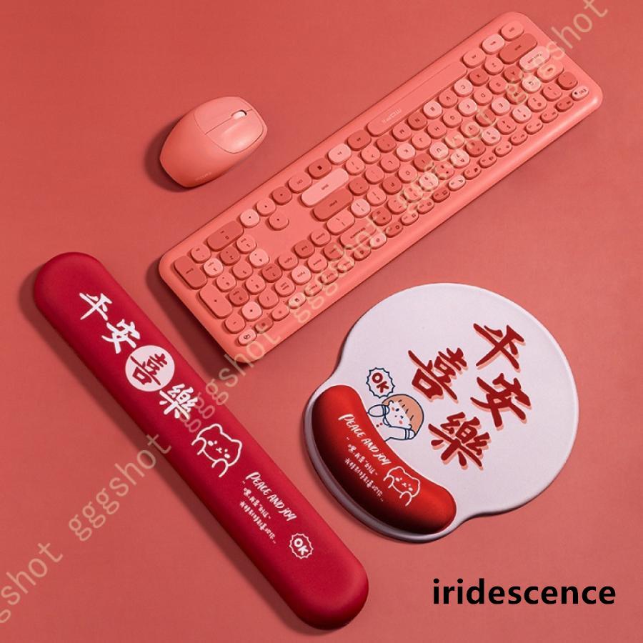 キーボード用　防水　リストレスト 疲労軽減 手首　クッション　レッド マウスパッド 低反発 キーボード用 疲労低減 リストレスト プリント