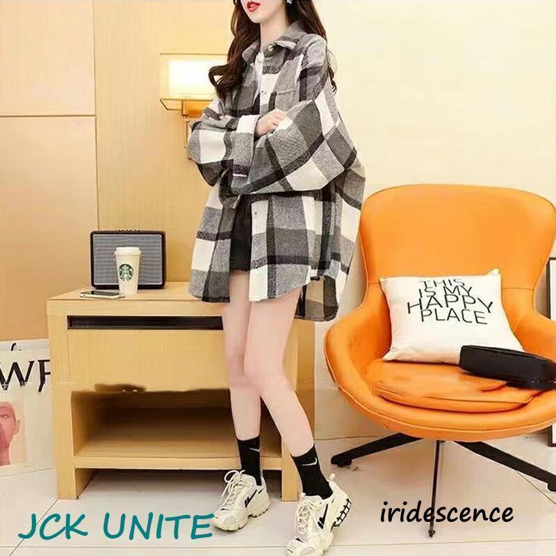 チェックシャツ 長袖 シャツ チェック柄 レディース トップス 大きいサイズ アウター 羽織り 上着 ロング丈 ネルシャツ 襟付き キレイめ 大人 カジュアル 秋 | ブランド登録なし | 03