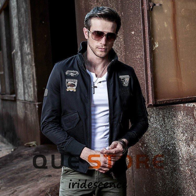 バイクジャケット メンズ ミリタリージャケット 春秋 ジャケット