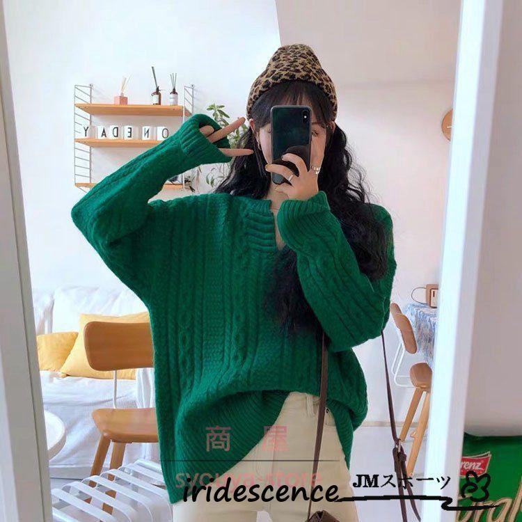 トップス　オリーブグリーン RODEO CROWNS WIDE BOWL | MIX COLOR LOGOニットトップス