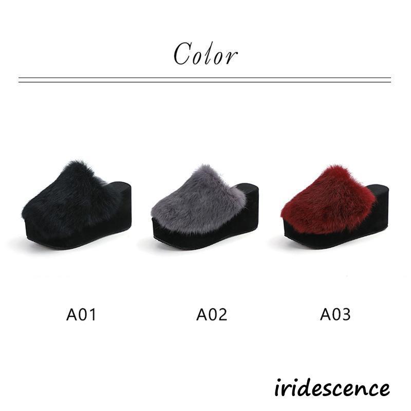 ❤未使用❤ファーサンダル　ルームシューズ　ブラック 厚底 ファー サンダル 24cm クロス 滑り止め ルームシューズ ブラック