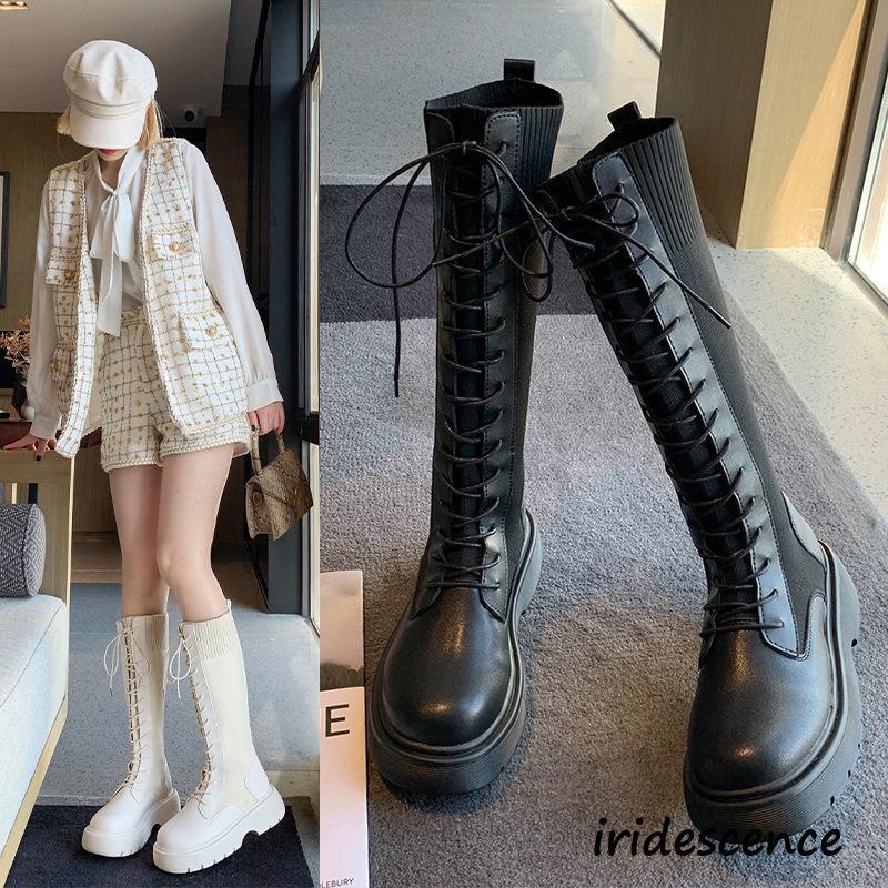 ロングブーツ ニット レディース 美脚 ブーツ 千鳥格子 ロングブーツ ニット レディース 美脚 ブーツ 千鳥格子