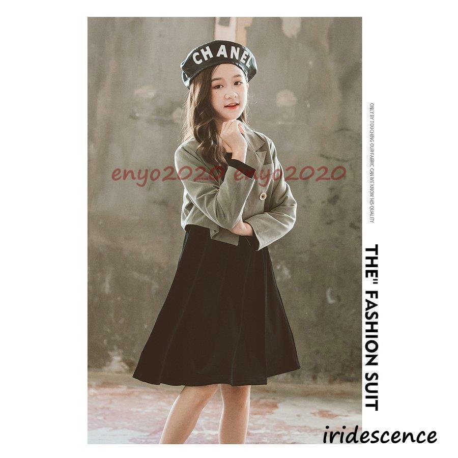 卒業式 女の子 子供服 スーツ ピアノ発表会 入学式 スーツ フォーマル 七五三 2点セット フォーマル キッズ ジャケット コート ワンピース 結婚式 発表会 | ブランド登録なし | 03