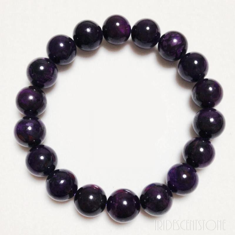 力強さ石ころ／スギライトブレスレット11粍玉  Sugilite 楽器、手芸、コレクション-占い、開運