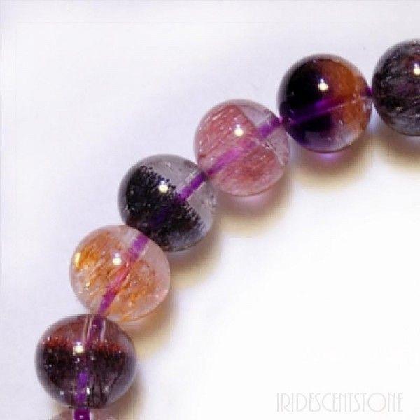 天然石ブレスレットセット 1点物】濃厚内包物☆天然石ブレスレット/レピドクロサイトスーパー