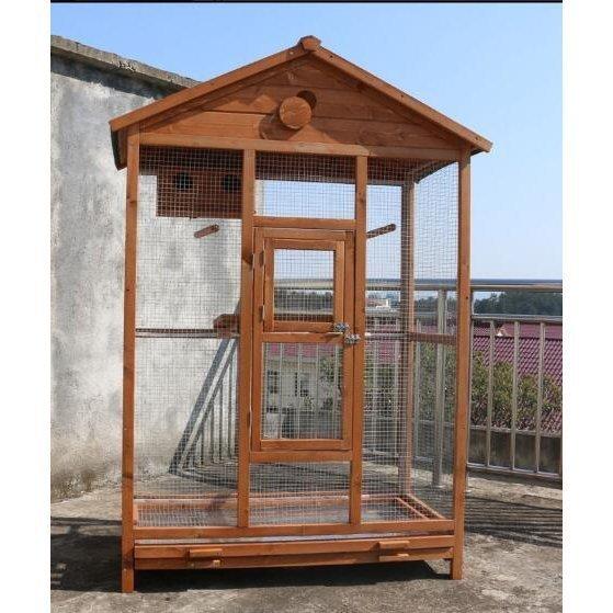 新品未使用！ 高品質★鳥小屋 木製鳥かご 大型飼育ケージ 整理しやすい 快適な空間 屋外用 鳥小屋 鳥用品 網目の間隔 逃げ出防止 多機能 【CEG1087569169】(38505円)