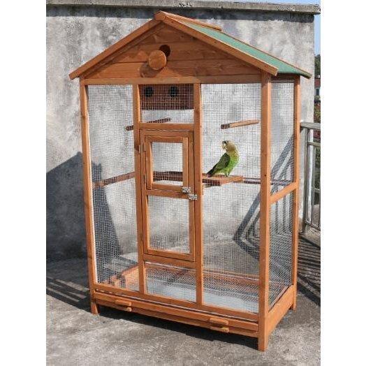 新品未使用！ 高品質★鳥小屋 木製鳥かご 大型飼育ケージ 整理しやすい 快適な空間 屋外用 鳥小屋 鳥用品 網目の間隔 逃げ出防止 多機能 【CEG1087569169】(38505円)