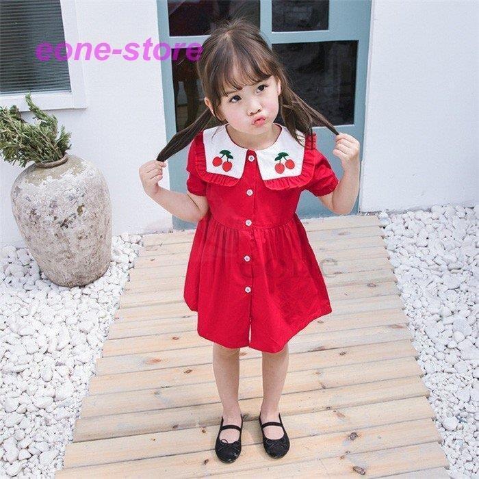 子ども服 シューズ オリジナルデザイン手作り商品 子供服 ちび 韓国子供服 半袖 シャツ ワンピース女の子 キッズ 可愛い 春夏 レッド ワンピース 発表会 卒園式 入学式 Zuz8ushrop Www Kbdav Ac In