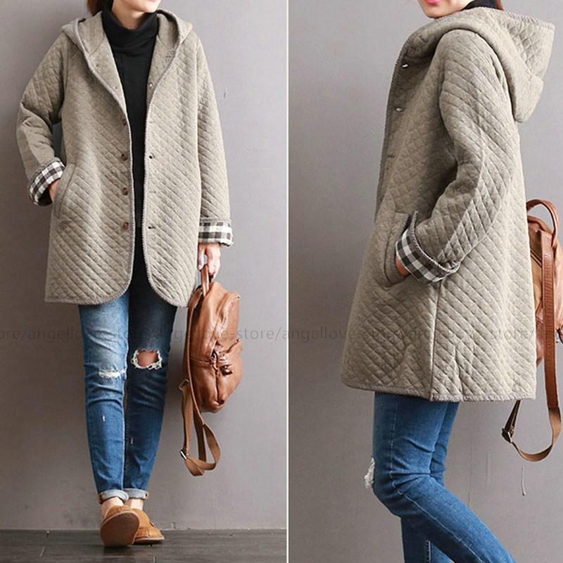 キルティングコート ジャケット レディース コーデ 秋 冬 秋物 冬物 長袖 アウター フード付き 綿100 人気 おしゃれ 最安値