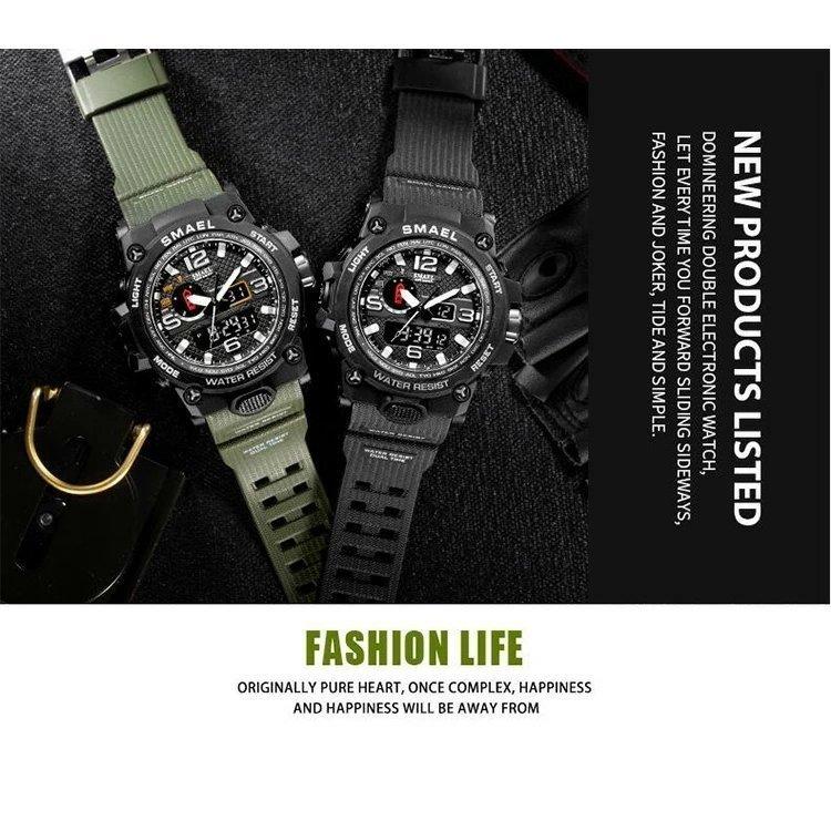 大切な 腕時計 メンズ 防水 メンズウォッチ アナデジ クロノグラフ アナログ 日付 時計 多機能 おしゃれ かっこいい 頑丈 アウトドア Heirloomedblog Com