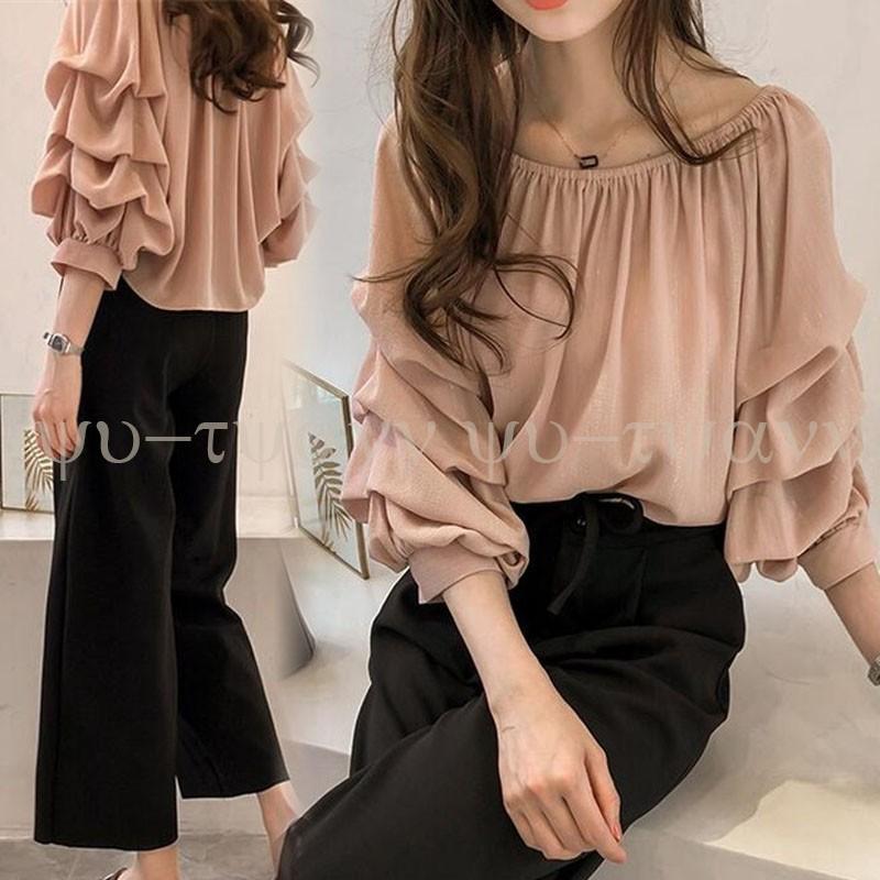 人気激安 ブラウス シフォンブラウス レディース おしゃれ トップス 七分袖 フリル 可愛い オフィス 通勤 ゆったり 着痩せ 体型カバー 夏 ブラウス 大きい 長袖 サイズ Xl Especialistaemdesignerdeunhas Com