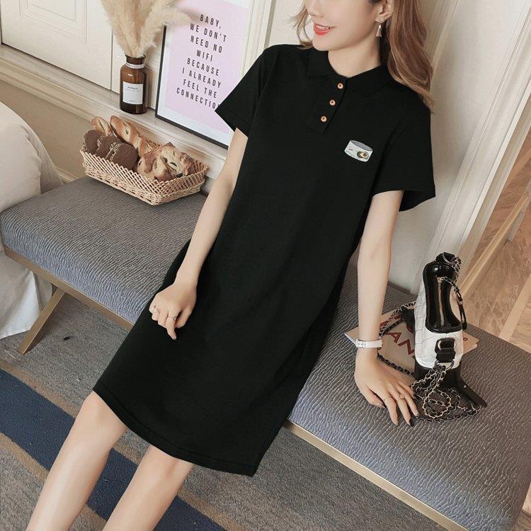 メーカー公式ショップ ポロワンピース レディース ワンピース 夏 ロングtシャツ ポロシャツ 女性 半袖tシャツ ショートワンピ カットソー Babylonrooftop Com Au