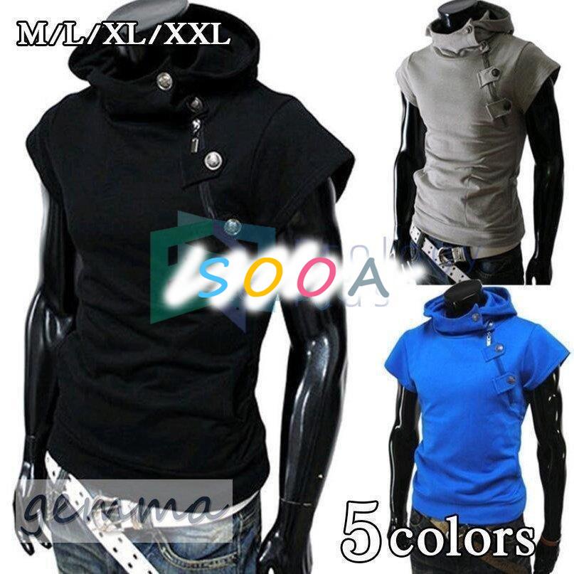 新作 半袖パーカー パーカー メンズ ジップアップ メンズパーカー パーカ ファッション フード付き 立ち襟 夏物 メンズトップス 大きいサイズ Irisb1 アイリスの森 通販 Yahoo ショッピング