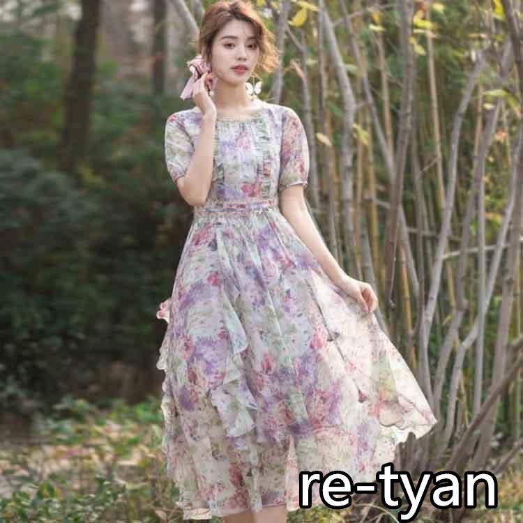 オンラインストア正規品 ワンピース レディース 半袖 シフォン 花柄 大きいサイズ Aライン おしゃれ 大人 Ol 着痩せ 旅 リゾート代 30代 40代 春 夏 直売最激安 Ssl Daikyogo Or Jp