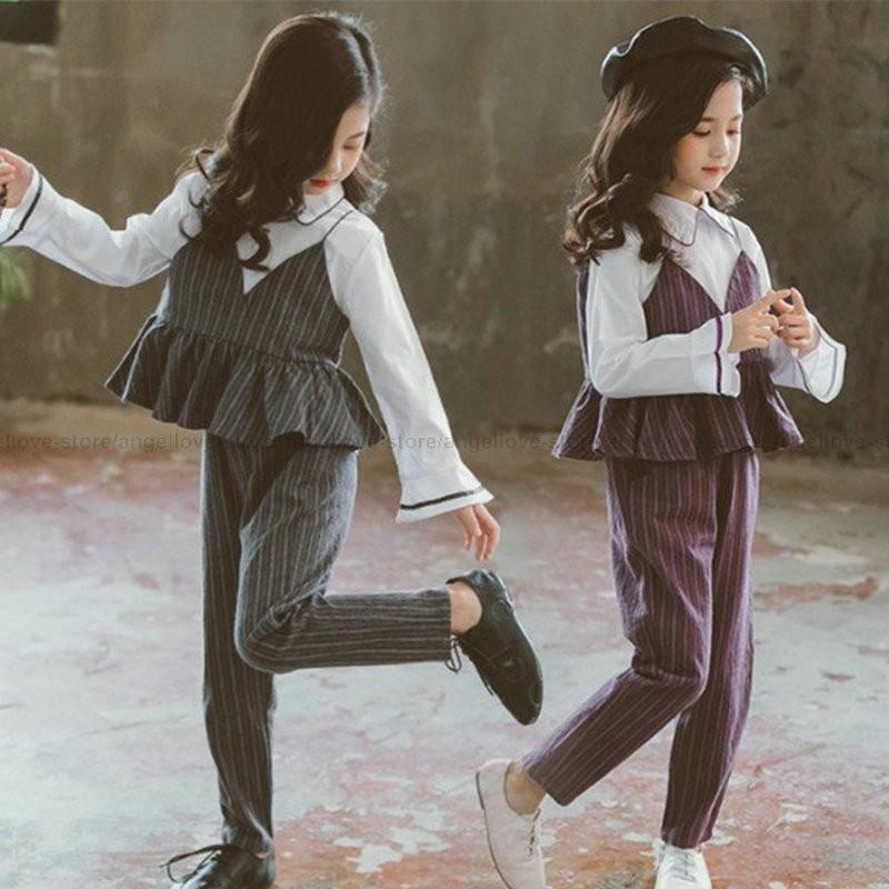 安い大セール 韓国こども服 トップスとパンツ 上下セット ストライプ柄 長袖 セットアップ 女の子 フォーマルセット ジュニア お嬢様風 子供服 110 1 130 140 150 160cm オンラインストア購入 Ssl Daikyogo Or Jp