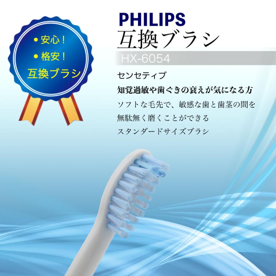 HX-6054 歯磨き替え 電動歯ブラシ 替え ソニッケア ケア ソニック 換え