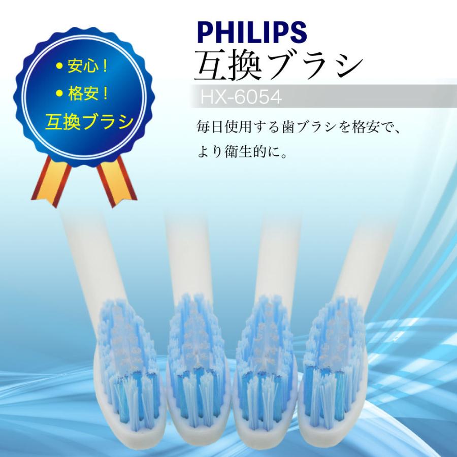 HX-6054 フィリ ップス Philips ソニッケアー 電動歯ブラシ 替えブラシ 歯ブラシ 替え 電動4本×4セット 合計16本 互換｜iris-stationery｜10
